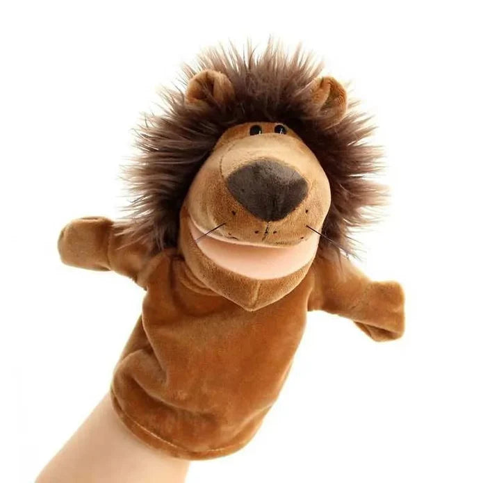 : Interactive Plush Lion Hand Puppet
